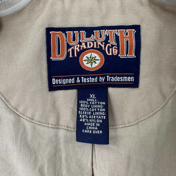 Duluth Trading Co Sports Coat Mens LARGE‎ Canvas Field Chino Blazer Jacket Black - Picture 13 of 15